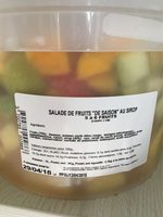 Salade de fruits "de saison" au sirop - 5 à 6 fruits