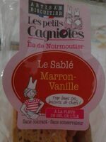 Le sablé marron vanille
