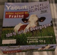 Yaourt arôme naturel de fraise