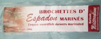 Brochettes d'espadon marinés