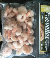 Crevettes blanches decortiquees 40/60