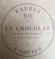 Barre chocolat noir praliné