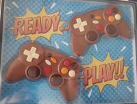 Coffret manette de jeu 140g moulage chocolat au lait décoré