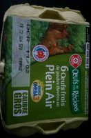 6 Oeufs plein air cal. Gros