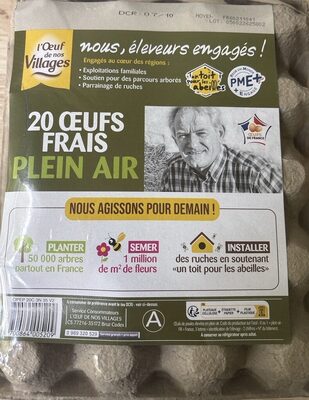 20 Œufs frais PLEIN AIR