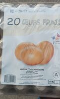 20 oeufs frais