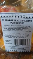 12 Mini Gâteaux Bretons Pur Beurre