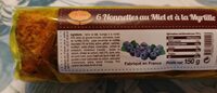 Bonnettes au miel et à la Myrtille