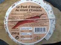 Le pave d'antoinette au piment d'Espelette