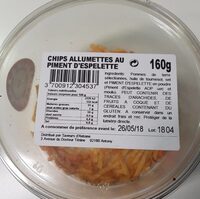 Chips allumettes au piment d'espelette