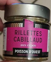 Rillettes Cabillaud aux cèpes