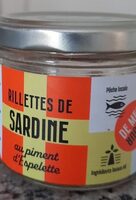 Rillettes de sardine au piment d'Espelette
