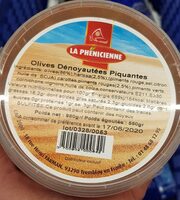 Olives dénoyautées piquantes