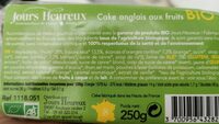 Cake anglais aux fruits