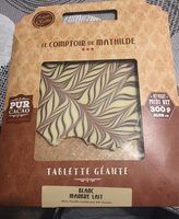 Tablette géante blanc marbré lait
