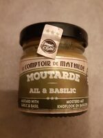Moutarde ail et basilic