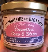 Les Tartinables Crevettes coco & citron
