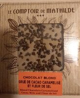 Chocolat blond grué de cacao caramelisé et fleur de sel