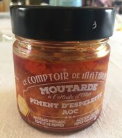 Moutarde à l'huile d'olive au piment d'espelette AOC