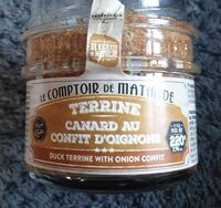 Terrine canard au confit d'oignon