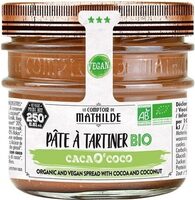 Pate a tartiner cacao'coco