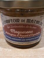 Maquereau, aubergine et piment d'espelette