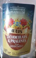 Œufs 3 chocolats & pralines assortiment