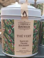 Thé vert saveurs fraise rhubarbe