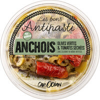 Anchois olives vertes et tomates séchées - 120g - Frais