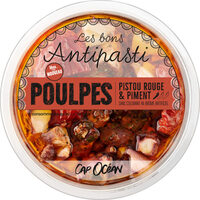 Poulpes pistou rouge et piment - 120g - Frais