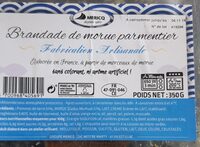 Brandade de morue Parmentier