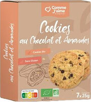 Cookies chocolat et amandes