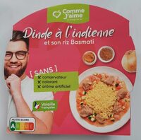 Dinde à l'indienne et son riz Basmati