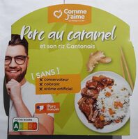 Porc au caramel et son riz cantonais