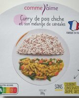 Curry de pois chiche et son mélange de céréales