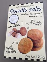 Biscuits sales aux cepes