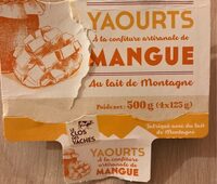 Yaourts a la confiture artisanale de mangue