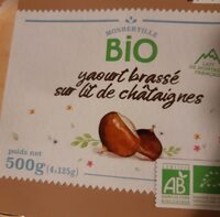Yaourt brassé sur lit de châtaignes