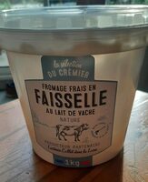 Fromage frais en faisselle au lait de vache nature