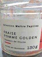 Dessert de fruits fraise pomme golden