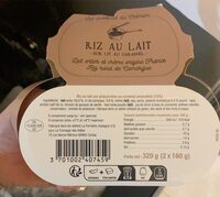 Riz au lait sur lit de caramel