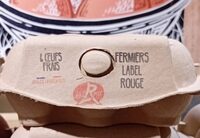 6 œufs frais fermiers label rouge