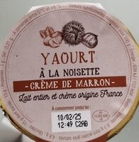 Yaourt à la noisette - crème de marron