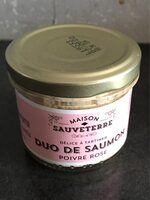Duo de saumon poivre rose