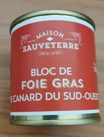 Bloc de foie gras de canard du Sud ouest