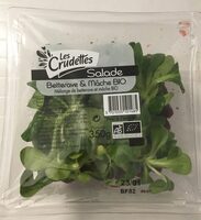 Salade bettrave et mache bio