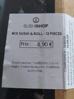 Mix sushi roll