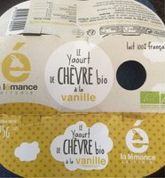 Yaourt chevre vanille bio