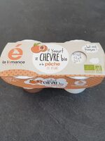 Yaourt de chèvre à la pêche de vigne