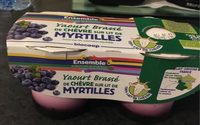 Yaourt Brassé de chevre sur lit de myrtilles